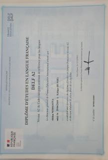 Диплом DELF A2